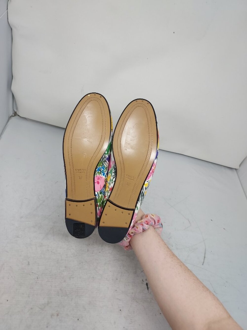 Gucci X KEN SCOTT Jordaan Floral White Horsebit Loafer Shoe - Picture 2 of 11
